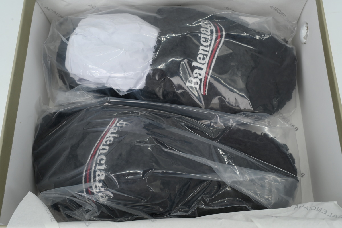 Balenciaga Furry Slide Black Coke Label 654747W2D011096
