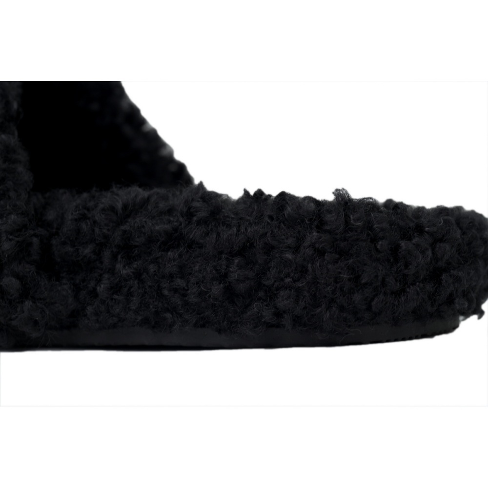 Balenciaga Furry Slide Black Coke Label 654747W2D011096