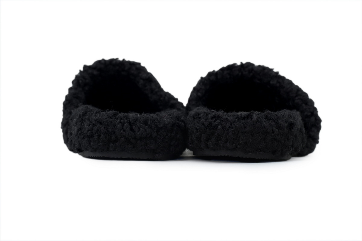 Balenciaga Furry Slide Black Coke Label 654747W2D011096