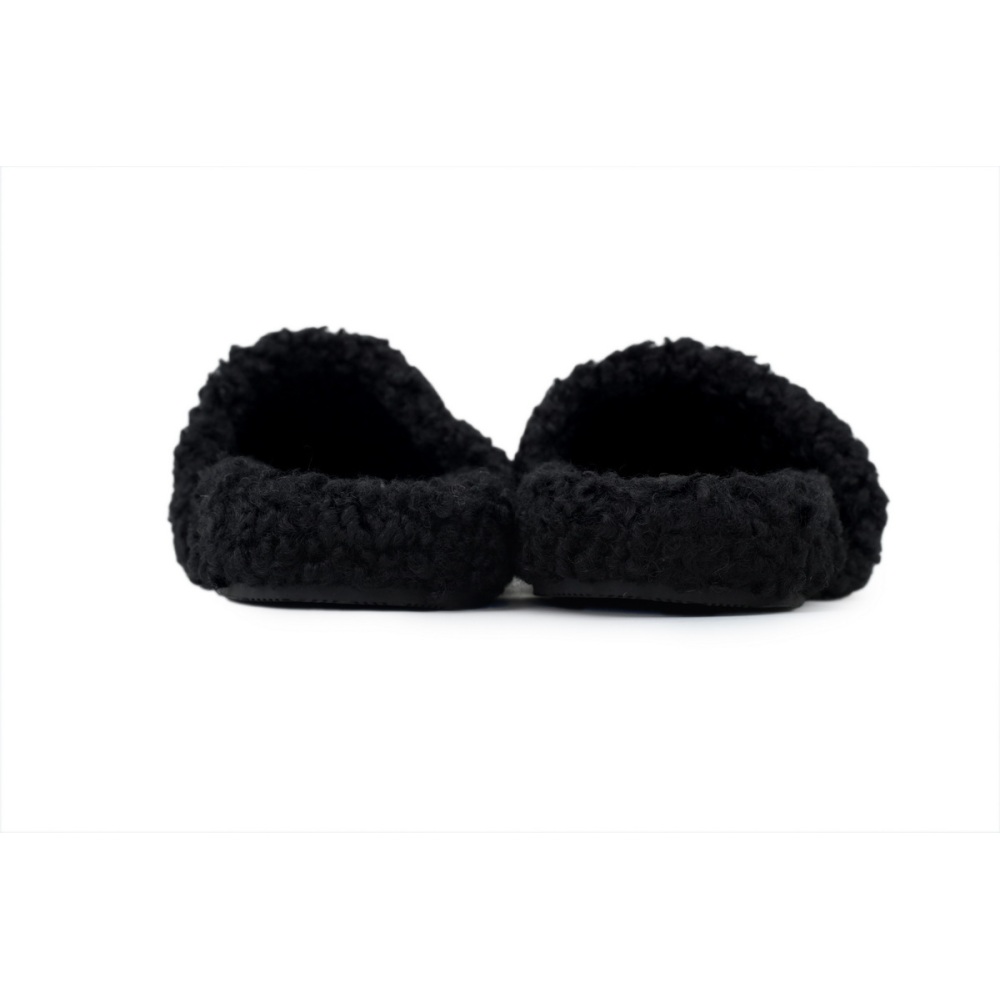 Balenciaga Furry Slide Black Coke Label 654747W2D011096