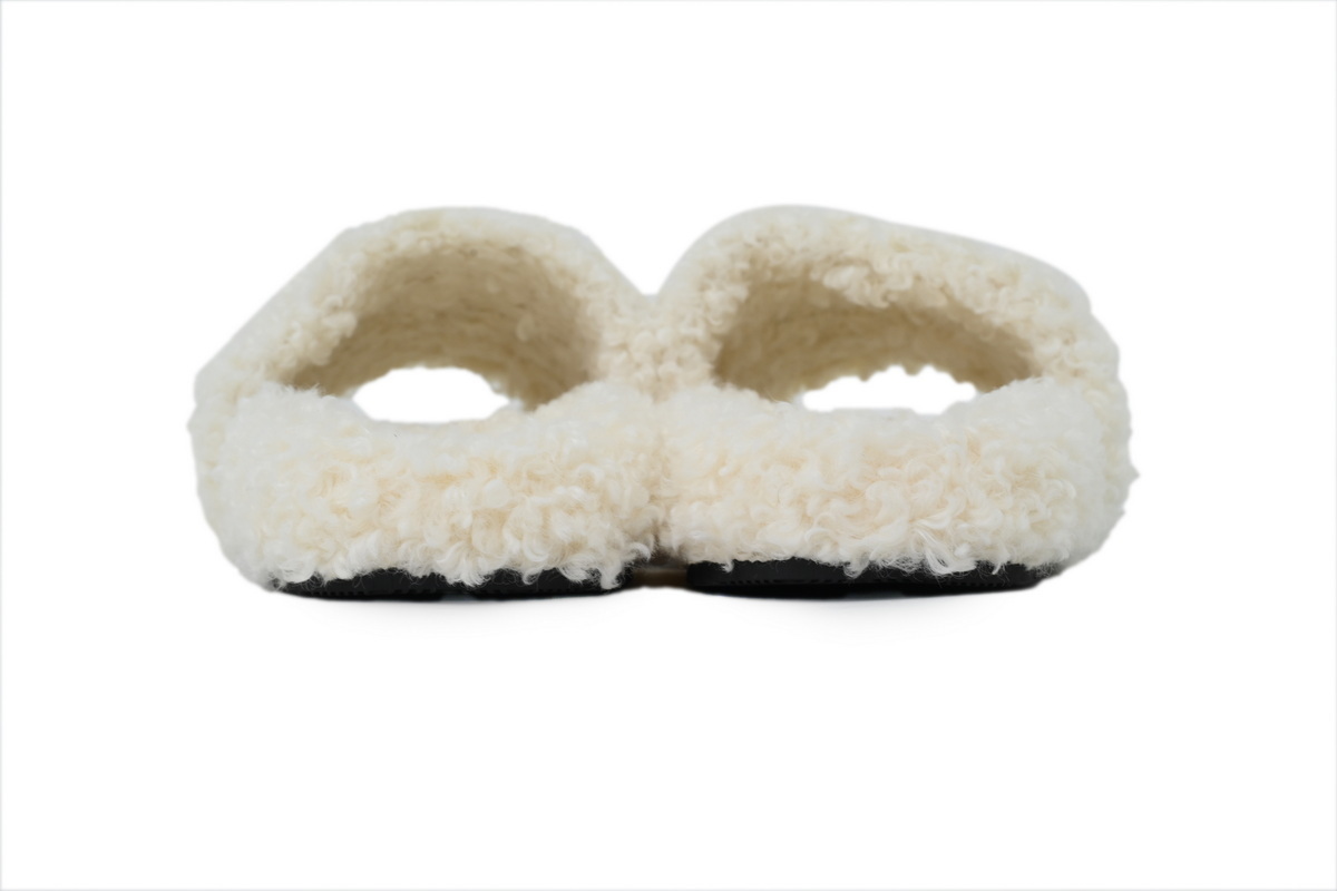 Balenciaga Furry Slide White Coke Label 654261W2DO19906