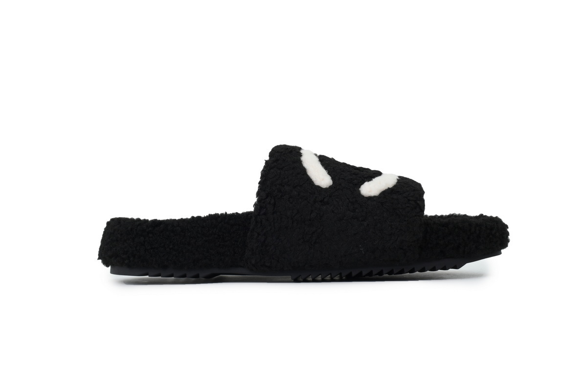 Chanel Wool Slippers Black