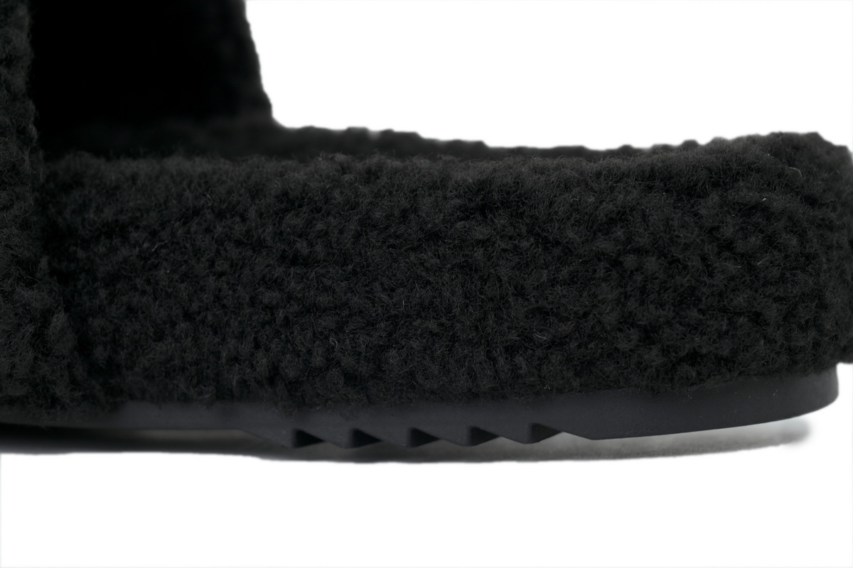 Chanel Wool Slippers Black