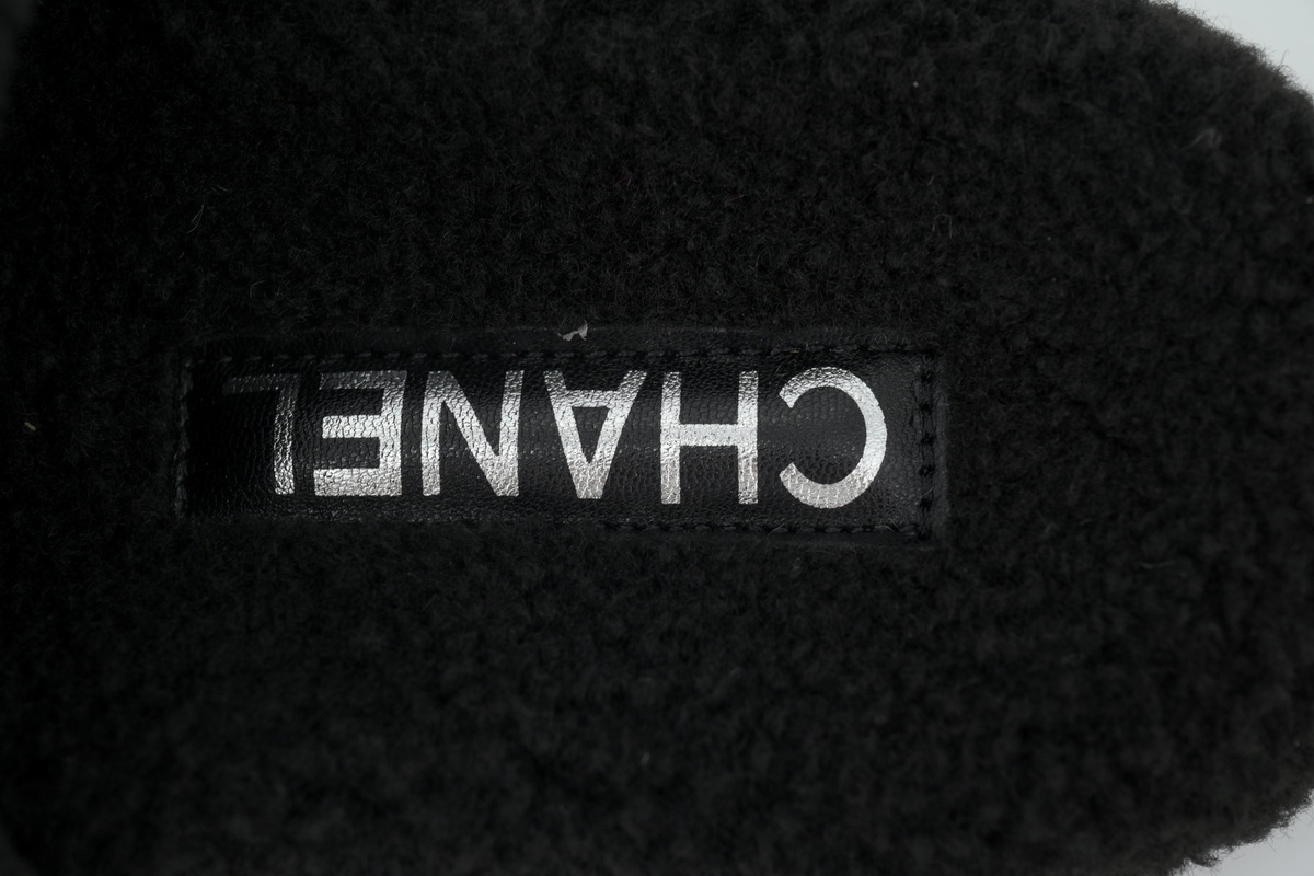 Chanel Wool Slippers Black