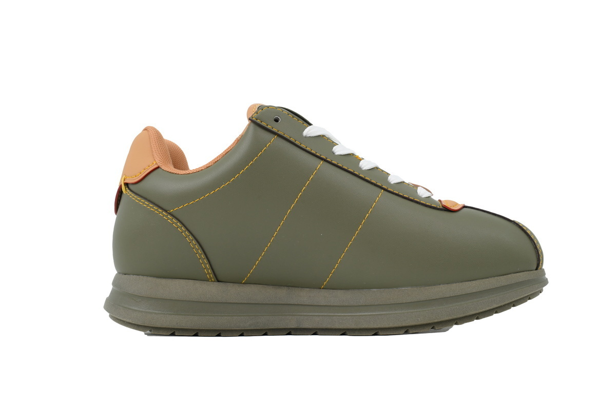 LV BUTTERSOFT Sneaker Lambskin/Plain Calf x Nigo Green Brown