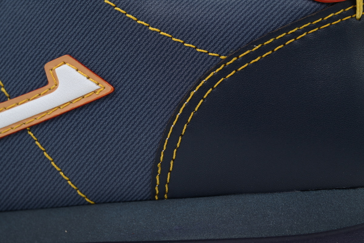 LV BUTTERSOFT Sneaker Lambskin/Plain Calf x Nigo Navy Blue