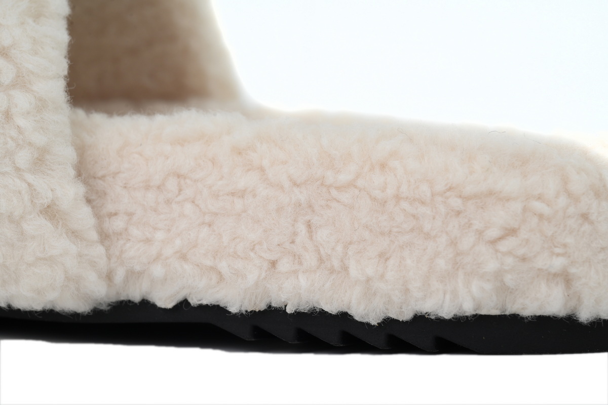 Chanel Wool Slippers White