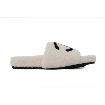 Chanel Wool Slippers White 02