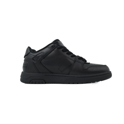 Off-White Out Of Office Leather Sneakers Triple Black OWIA259C9 9LEA012 1010 02