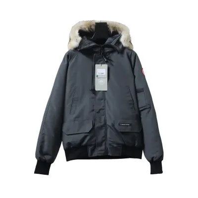 Canada Goose Chilliwack Bomber Jacket Short Down Jacket PBI Gray 01