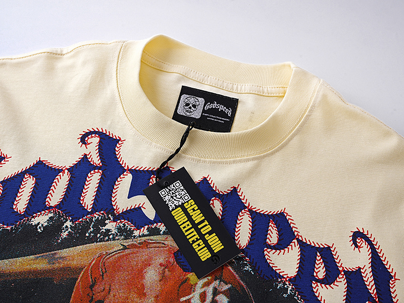 Godspeed Rock Baseball Skeleton Long Sleeve T-shirt Bone #3159