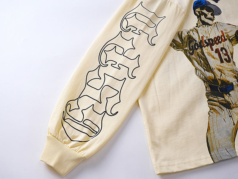 Godspeed Strike Out Long Sleeve T-shirt Bone #3158