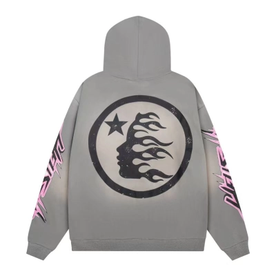 Hellstar Future Flame Hoodie Grey 02