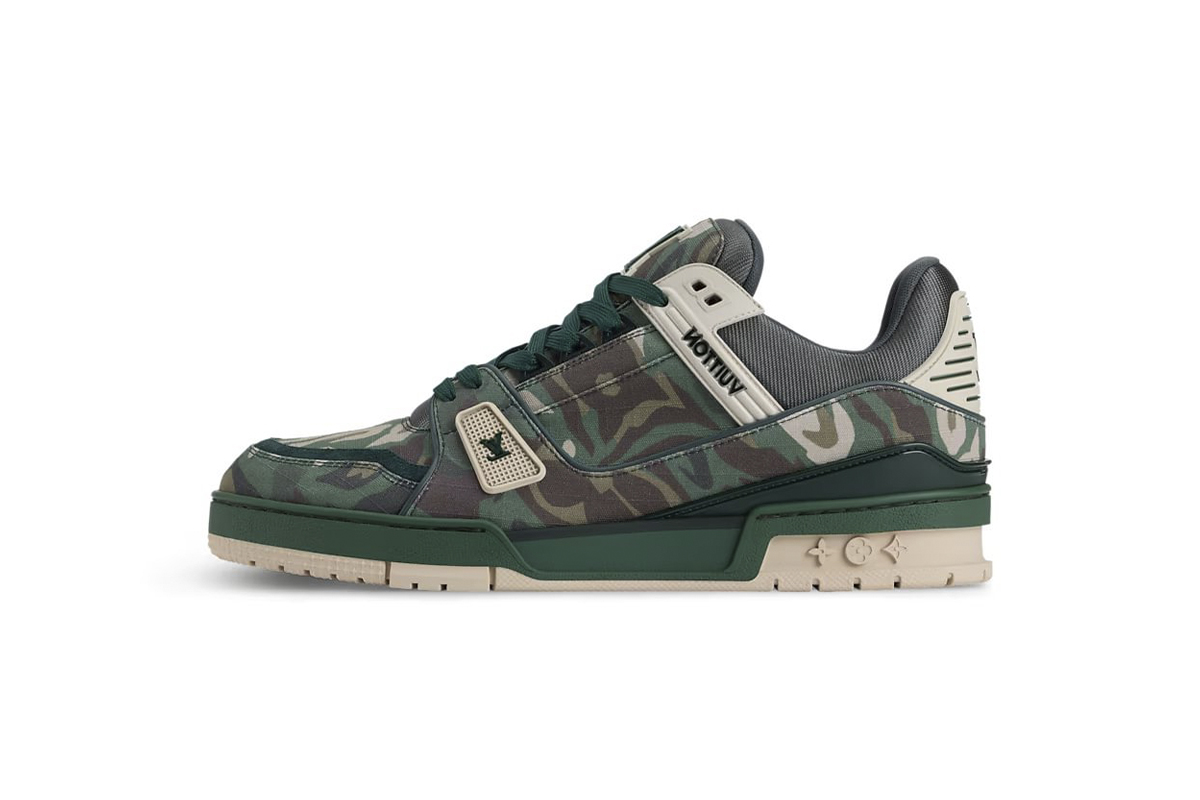 Louis Vuitton Trainer Camouflage Green 1AIKP0