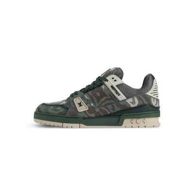 Louis Vuitton Trainer Camouflage Green 1AIKP0 01