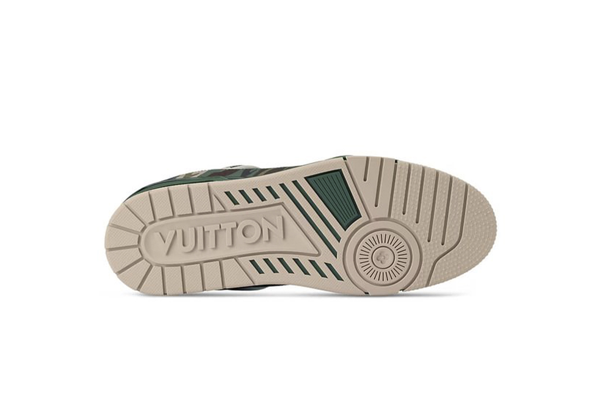 Louis Vuitton Trainer Camouflage Green 1AIKP0