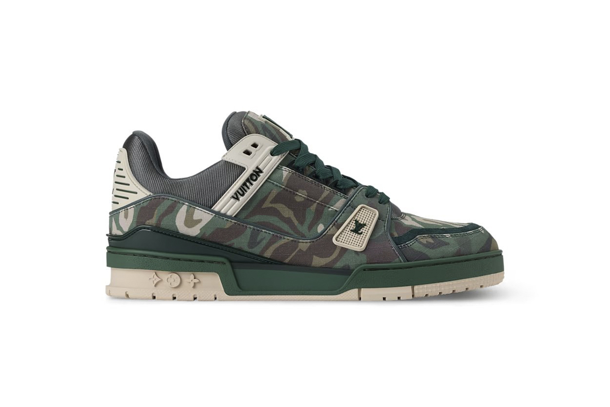 Louis Vuitton Trainer Camouflage Green 1AIKP0