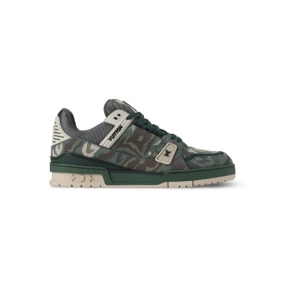 Louis Vuitton Trainer Camouflage Green 1AIKP0 02