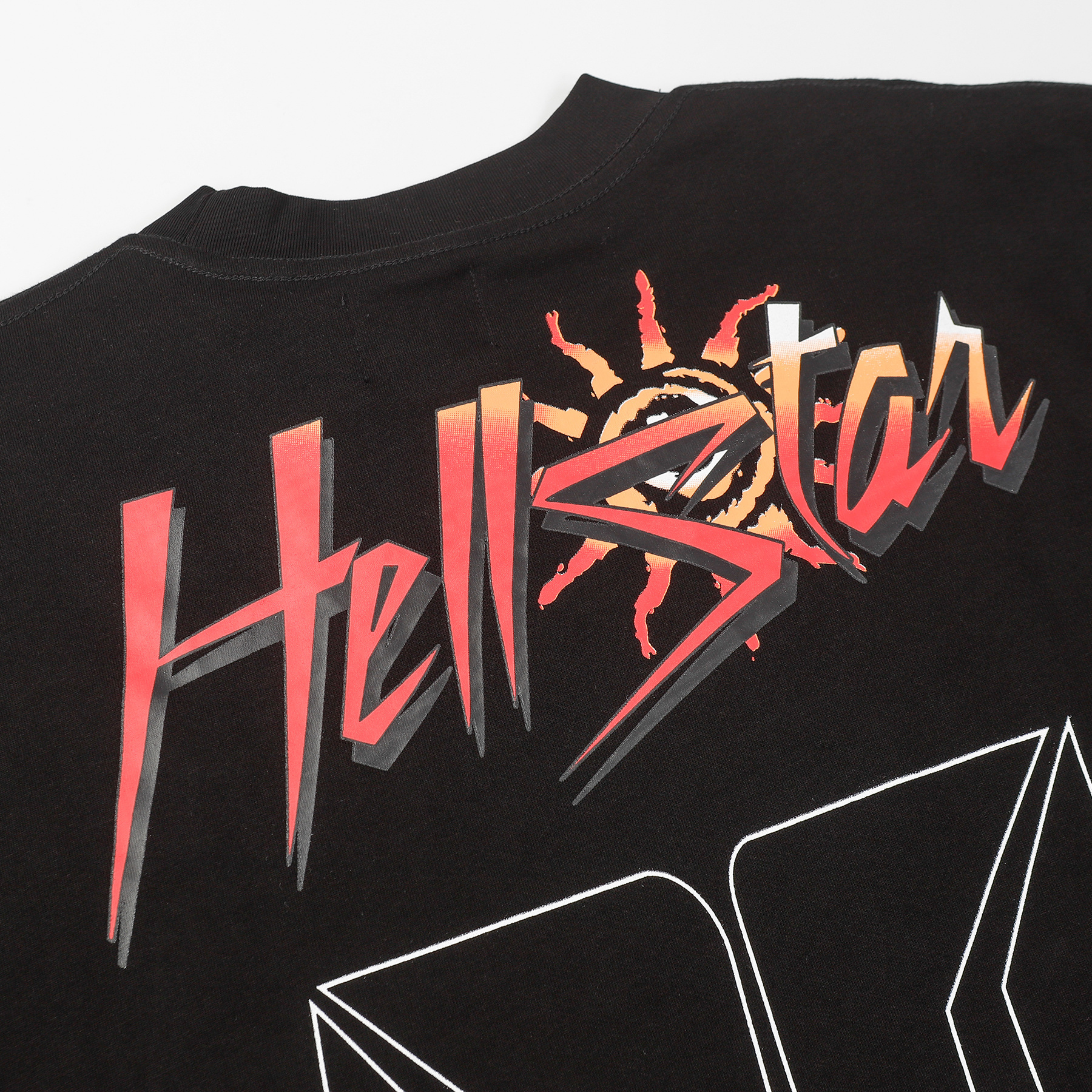 Hellstar ‘08’ Long-Sleeve T-Shirt D3231 Black/White