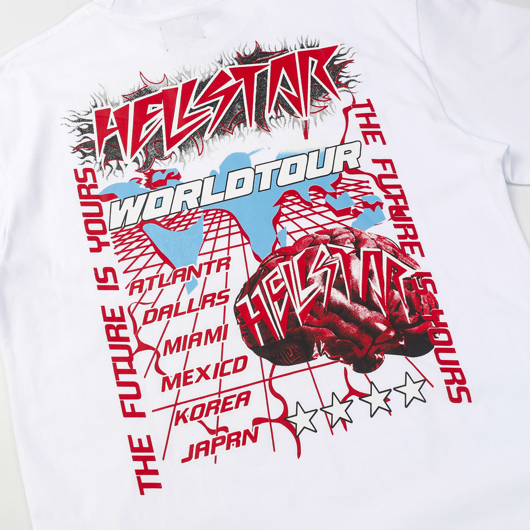 Hellstar ‘Brain’ Long-Sleeve T-Shirt D3236 Black/White