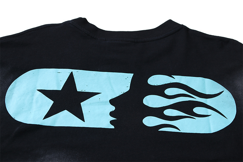 Hellstar 'No Guts No Glory' Long Sleeve T-Shirt #659 Black Blue 