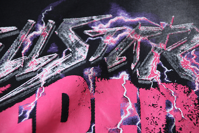 Hellstar 'Powered By The Star'  Long-Sleeve T-Shirt #651 Black Purple