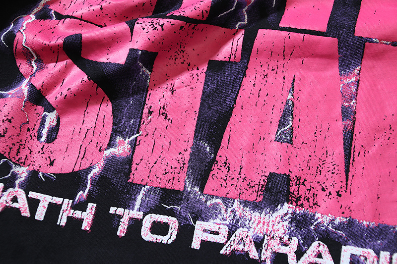 Hellstar 'Powered By The Star'  Long-Sleeve T-Shirt #651 Black Purple