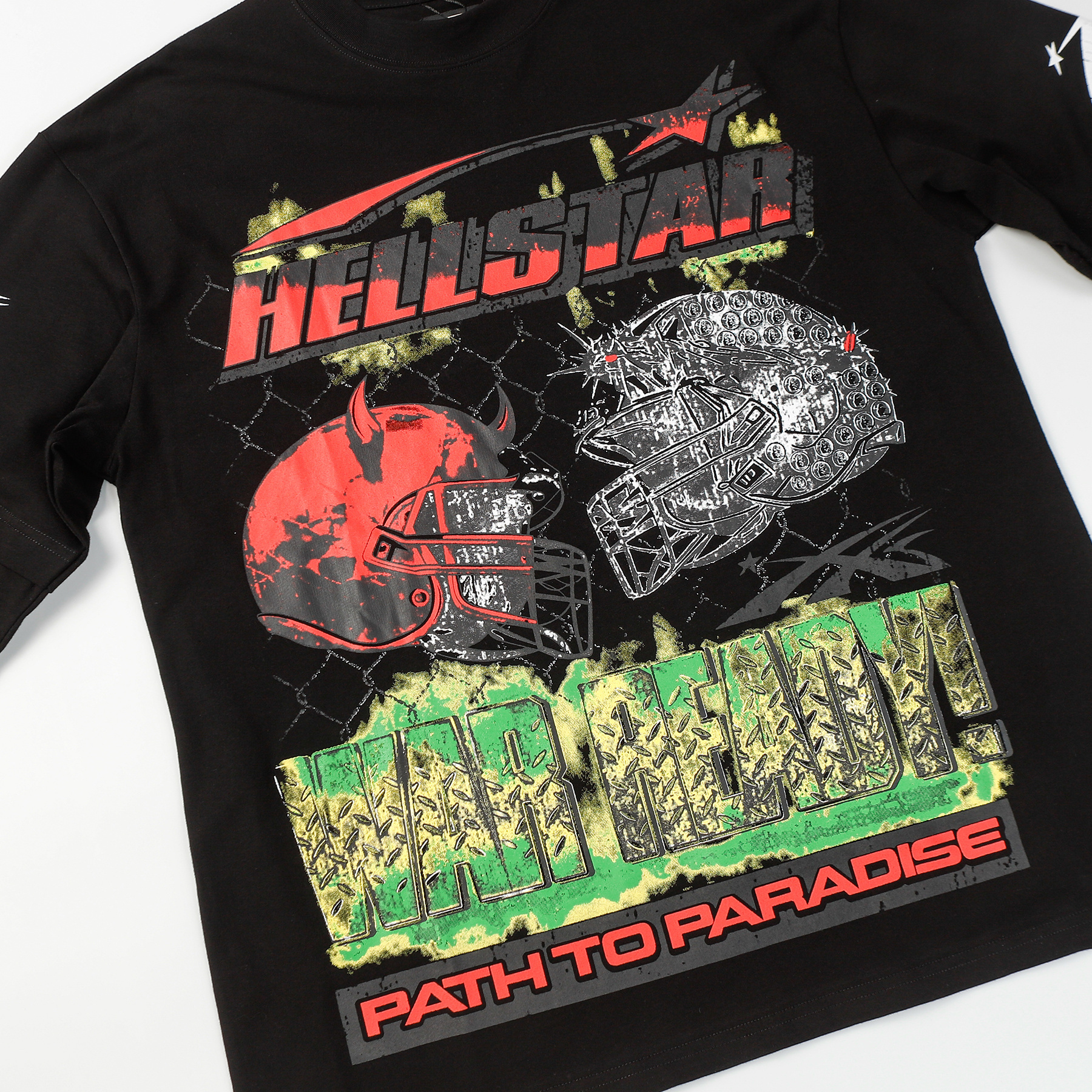 Hellstar ‘War Ready’ Long-Sleeve T-Shirt D3235 Black/White