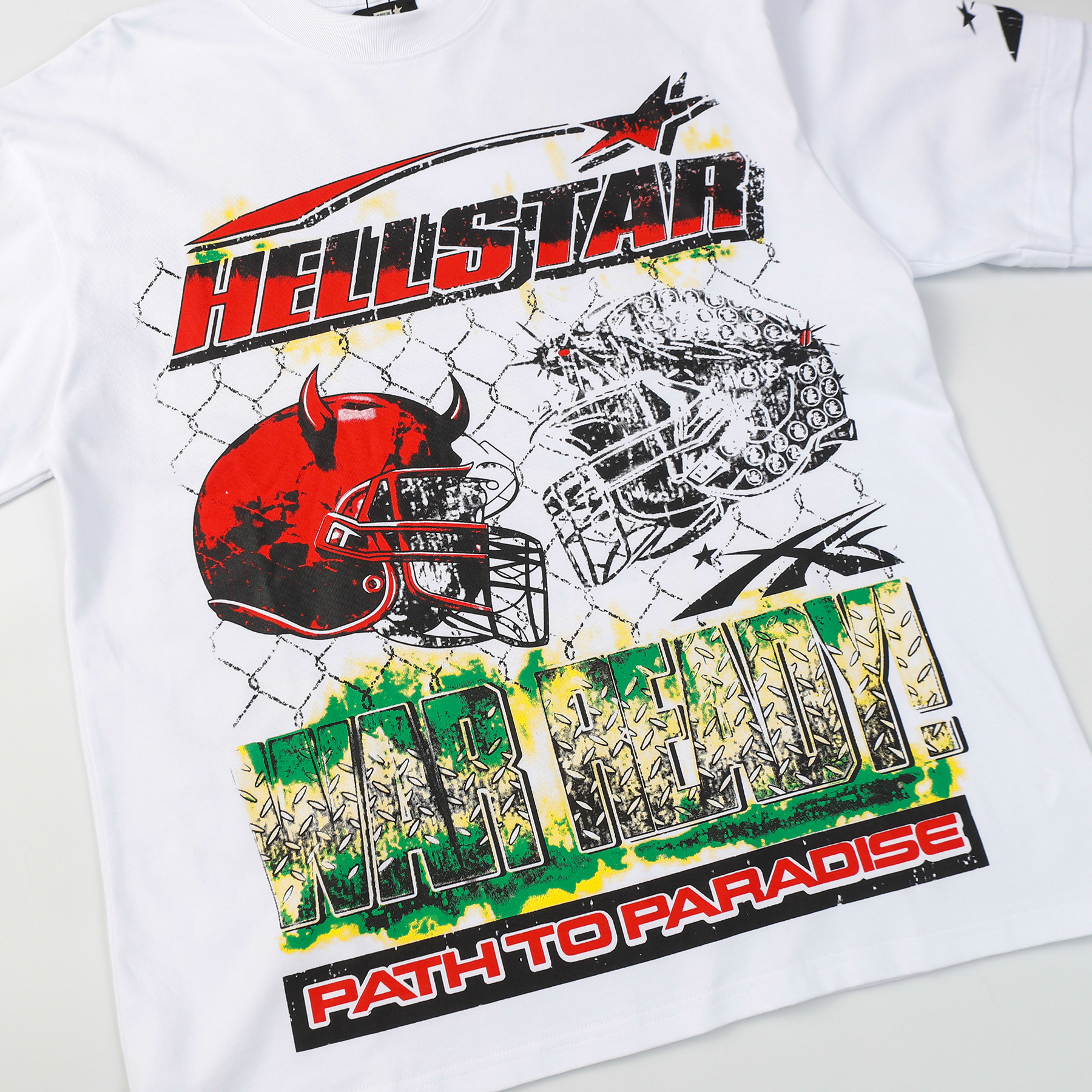 Hellstar ‘War Ready’ Long-Sleeve T-Shirt D3235 Black/White