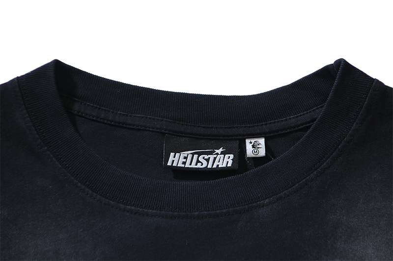 Hellstar Christ Long-Sleeve T-Shirt #652 Washed Black