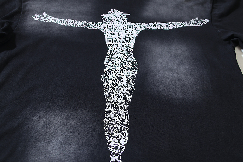 Hellstar Christ Long-Sleeve T-Shirt #652 Washed Black