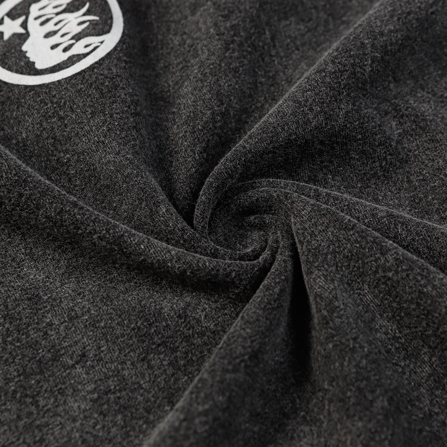 Hellstar Christ Long-Sleeve Washed Black T-Shirt D3102 Old Brick Red