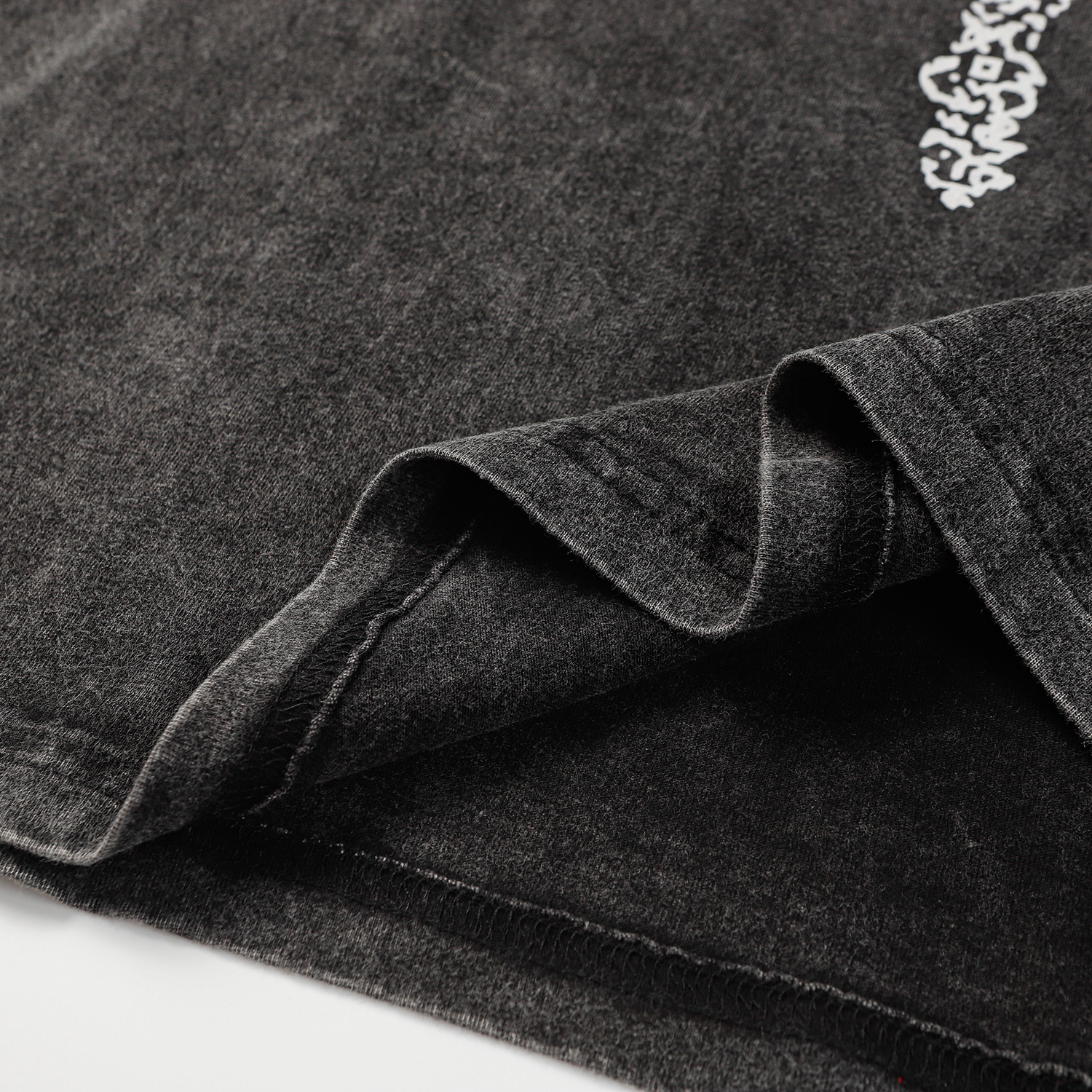 Hellstar Christ Long-Sleeve Washed Black T-Shirt D3102 Old Brick Red