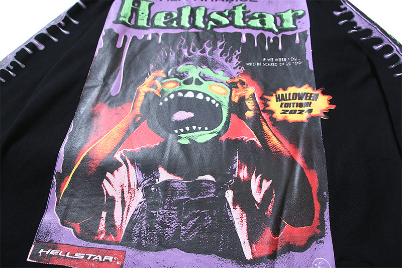 Hellstar Horror Book Long-Sleeve T-Shirt #590 Black/White