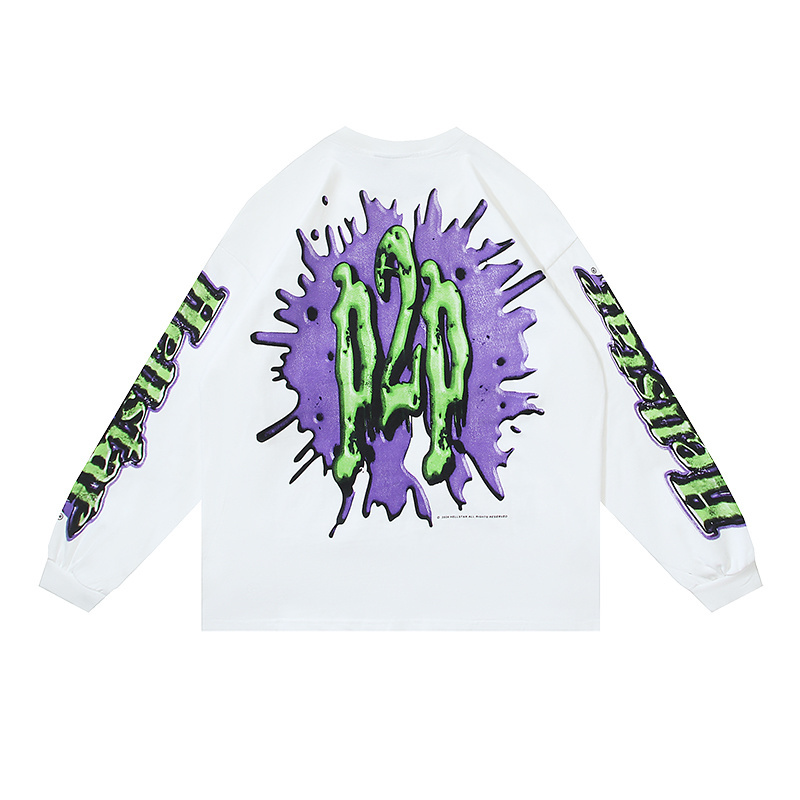 Hellstar Horror Book Long-Sleeve T-Shirt #590 Black/White