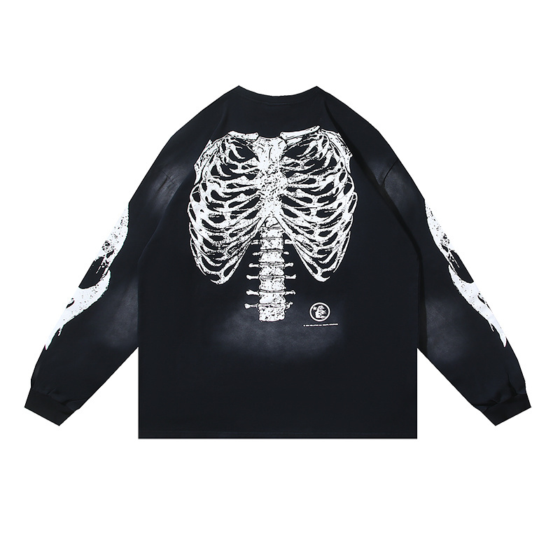 Hellstar Skeleton Long-Sleeve T-Shirt #699 Black