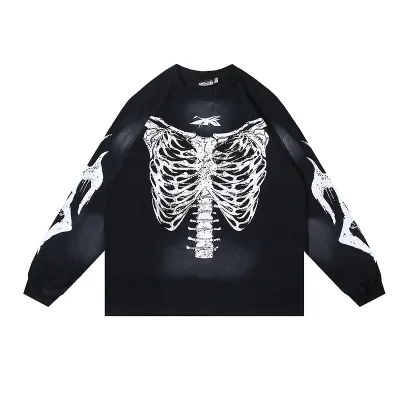 Hellstar Skeleton Long-Sleeve T-Shirt #699 Black 01