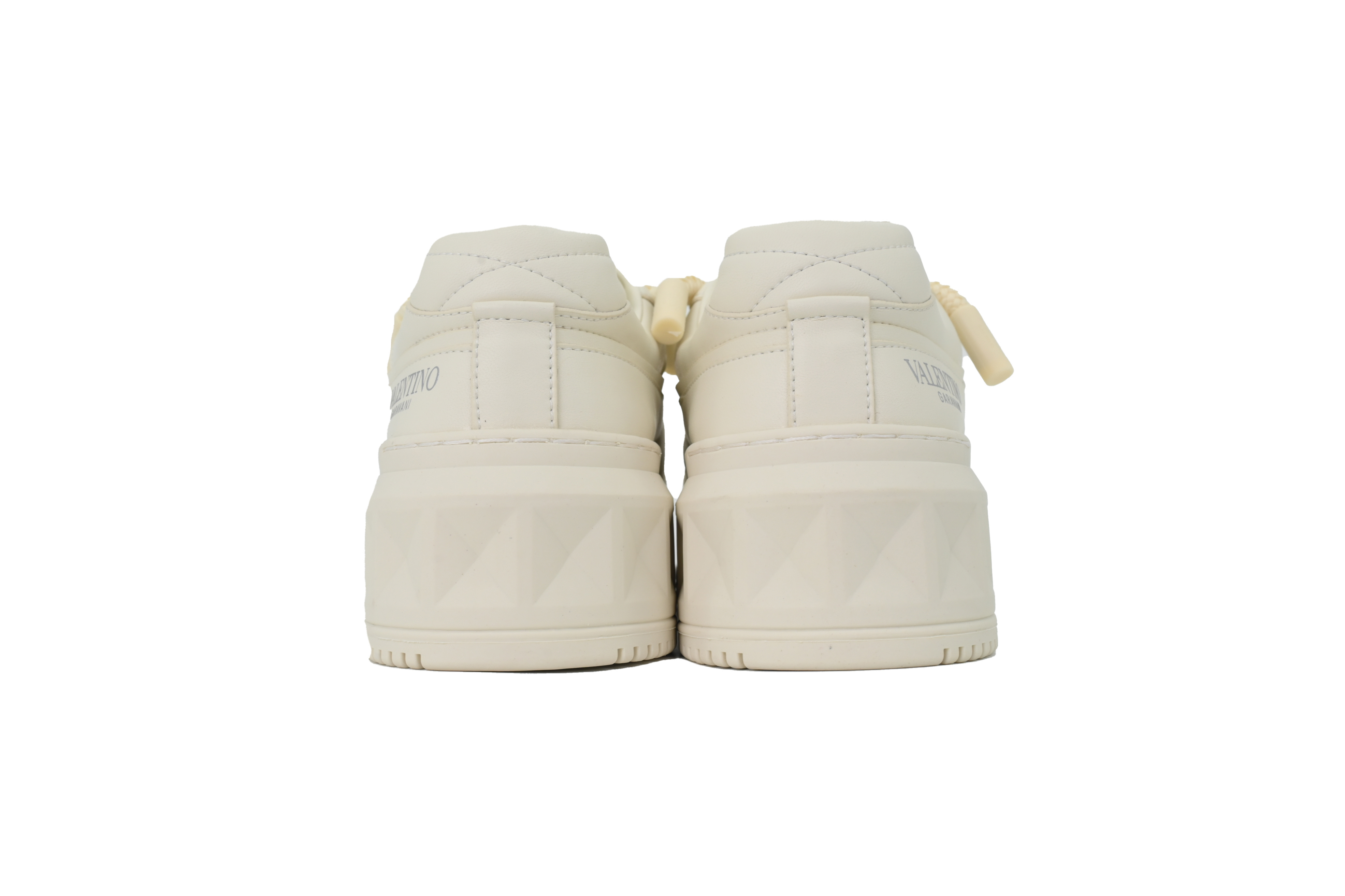 Valentino Garavani Low Top Chunky Sneakers Leather Beige