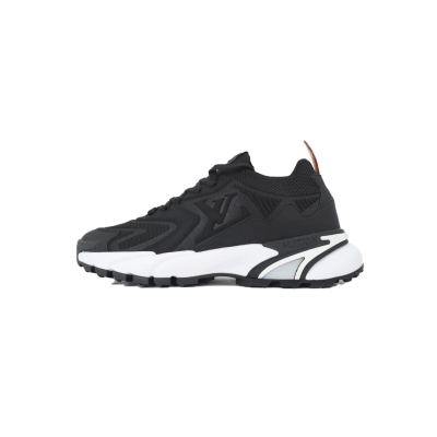 Louis Vuitton Runner Tatic Sneaker Black And White 01