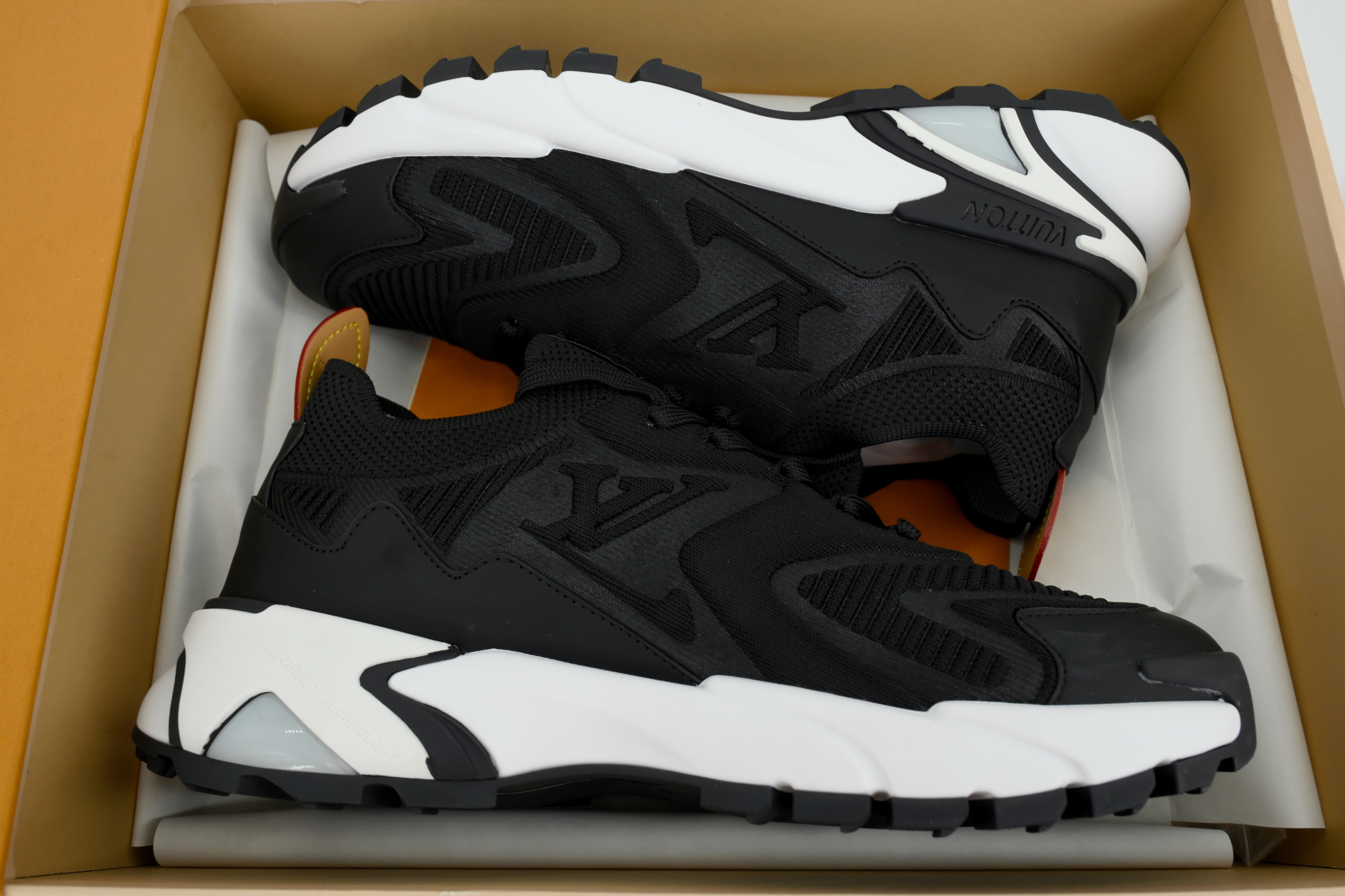 Louis Vuitton Runner Tatic Sneaker Black And White