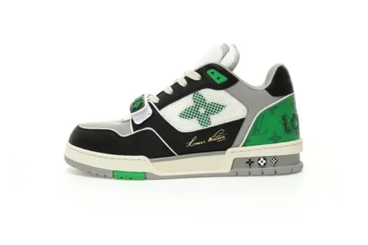 Louis Vuitton Trainer Black / Green / Grey