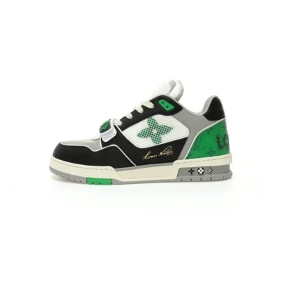 Louis Vuitton Trainer Black / Green / Grey 01