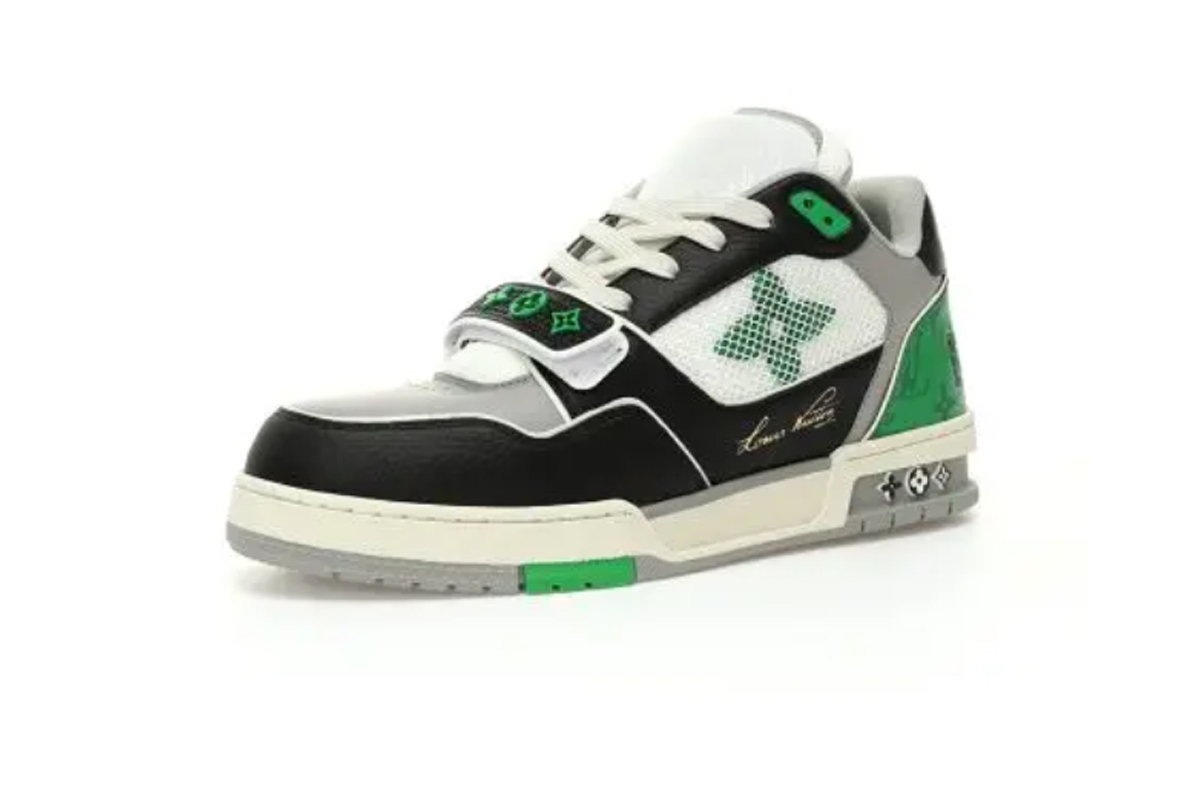 Louis Vuitton Trainer Black / Green / Grey