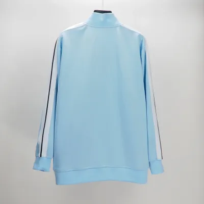 Palm Angels Zip-Up Classic Track Jacket & Pants Set Sky Blue 02