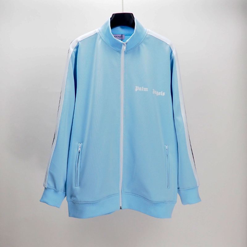 Palm Angels Zip-Up Classic Track Jacket & Pants Set Sky Blue