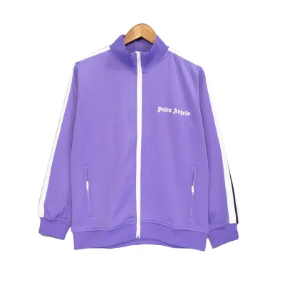 Palm Angels Zip-Up Classic Track Jacket & Pants Set Light Purple 01