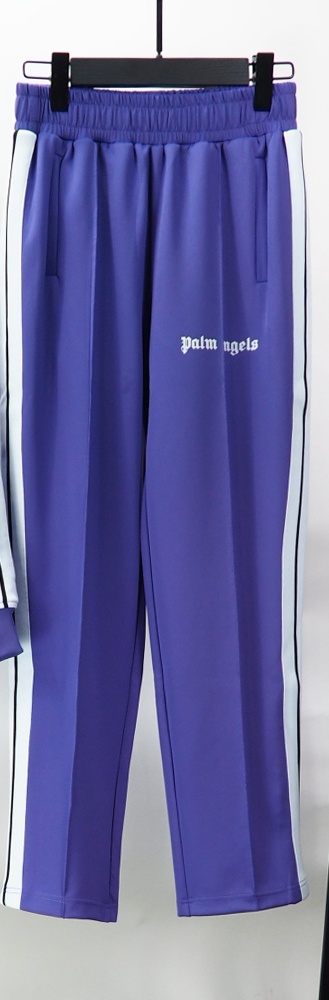 Palm Angels Zip-Up Classic Track Jacket & Pants Set Dark Purple