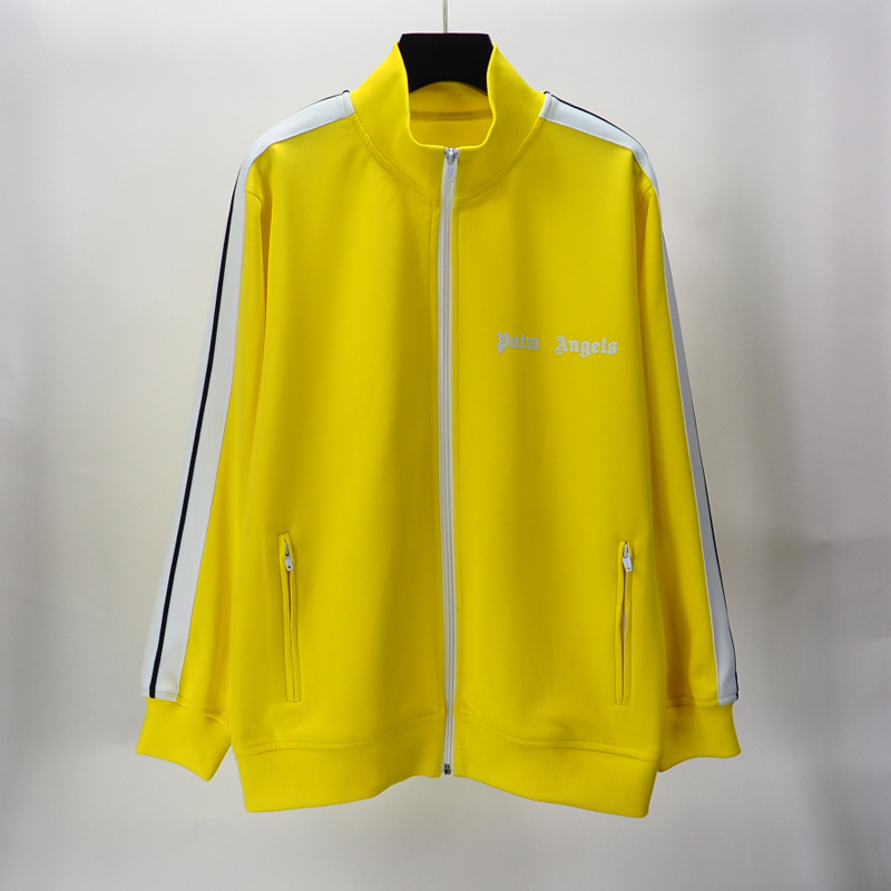 Palm Angels Zip-Up Classic Track Jacket & Pants Set Yellow