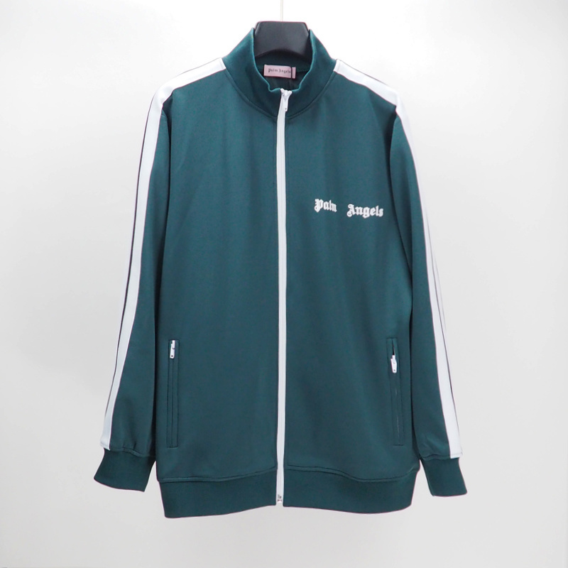 Palm Angels Zip-Up Classic Track Jacket & Pants Set Dark Green