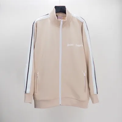 Palm Angels Zip-Up Classic Track Jacket & Pants Set Apricot 01